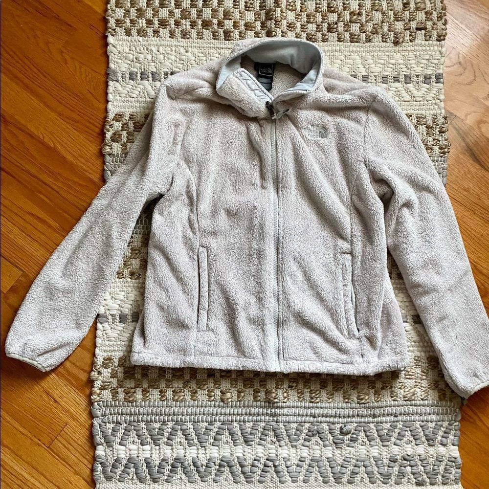 Women’s The Northface Fleece Jacket Cream Colored Size Large